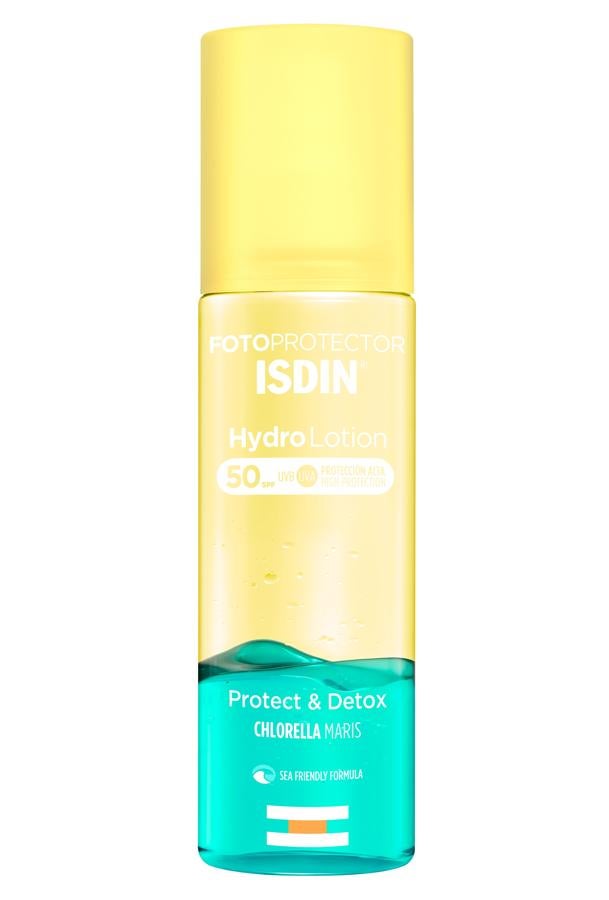 Estamos muy concienciados con la protección del rostro y del cuerpo pero en ocasiones nos olvidamos del cabello y de los labios. En el caso de Escalante, ella recomienda llevar “siempre un bálsamo labial con SPF” y protector solar capilar. En cuanto al rostro es importante “usar un fotoprotector adecuado a cada tipo de piel para evitar la grasa y brillo”. (Isdin Fotoprotector Hydro Lotion, 16,10 euros)
