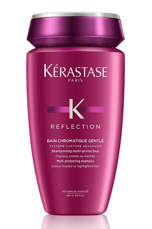 Bain Chromatique Gentle cuida el color, intensificando los reflejos y el brillo hasta 40 días. No cuenta con sulfatos y está pensado para potenciar el color natural, así como también el color en los cabellos teñidos. (22,20 euros) 