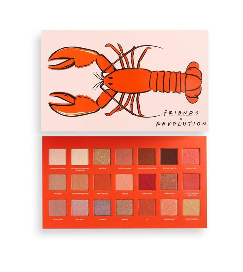 He's Her Lobster de Friends X Revolution es la paleta de sombras más bonita de este verano, y de este otoño. Contiene 21 tonos cálidos: marrones, naranjas, corales, neutros y dorados. Empieza a practicar looks increíbles. Antes: 21,99€; Ahora: 12,86€