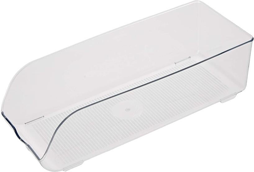 Organizador de latas para añadir en la cocina o dentro del frigorífico. Es transparente y solo se vende por unidad. Cuesta 12,21 euros.