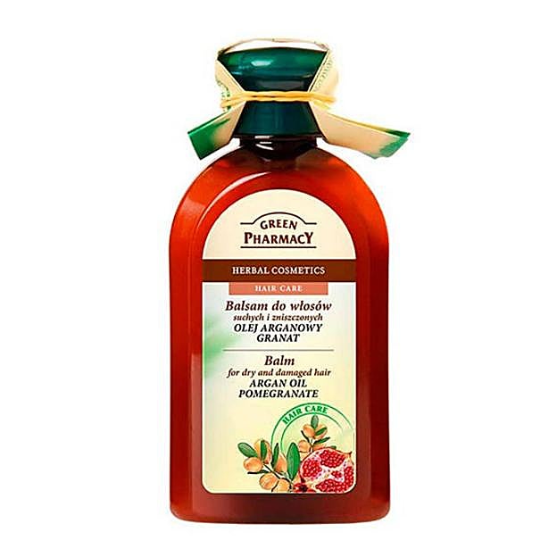 Balm Argan Oil Pomegranate, de Green Farmacy, protege el pelo contra las agresiones externas