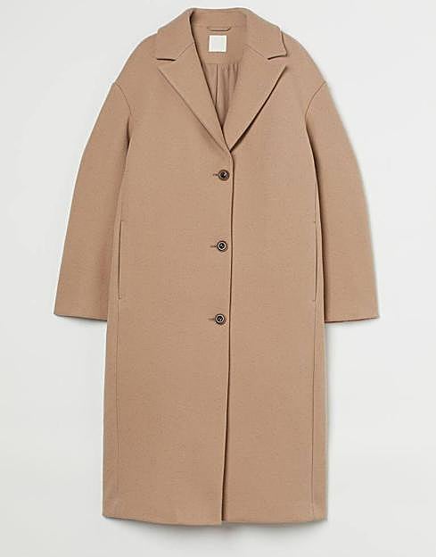 Abrigo recto de H&M. 39,99 euros