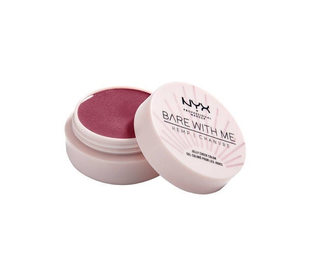 Colorete en crema Bare With Me de NYX, un blush con con aceite de cannabis para calmar e hidratar la piel. Disponible en 6 tonos y apto para todos los bolsillos. (9,90 euros en NYX).