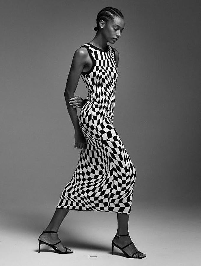 Vestido de punto de Mango (39,99 euros).