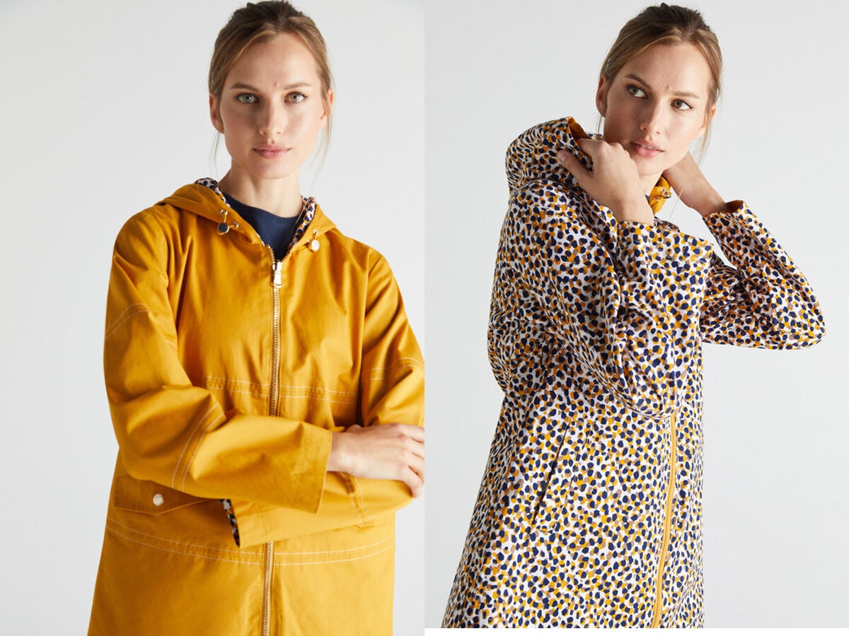 En Cortefiel encontramos este chubasquero reversible, cómodo, práctico y perfecto para poner una nota de color a nuestos looks de entretiempo. Cuesta 89.99 euros.