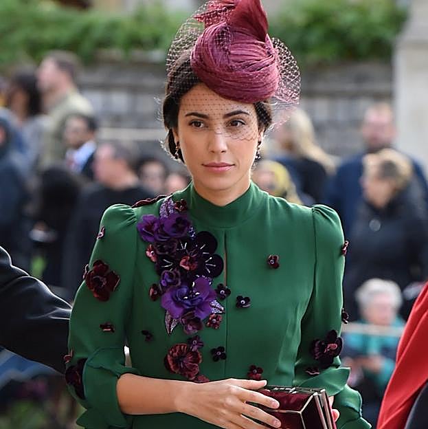 Alessandra de Hannover en la boda de la princesa Eugenia de York.