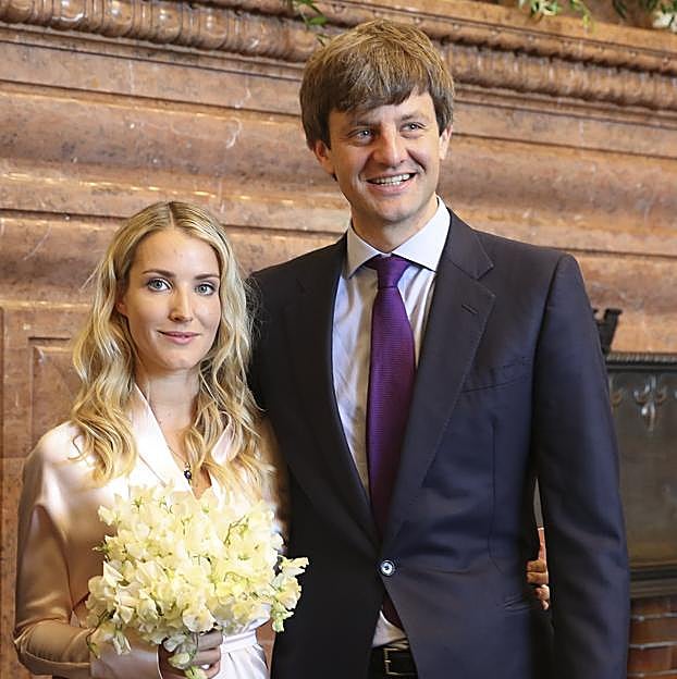 Ernesto de Hannover Jr. y su mujer, Ekaterina Malysheva el día de su boda civil