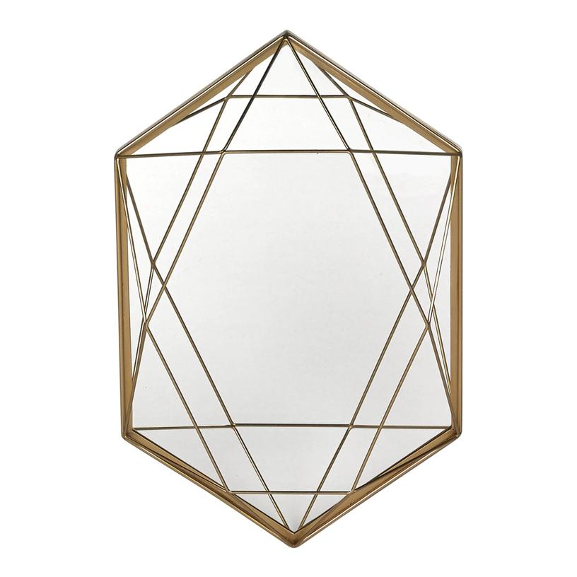 Original, y con el tamaño idóneo para decorar una zona del salón. Este espejo (59,95 euros) con diseño que simula al diamante es parte de la nueva colección de otoño de El Corte Inglés.