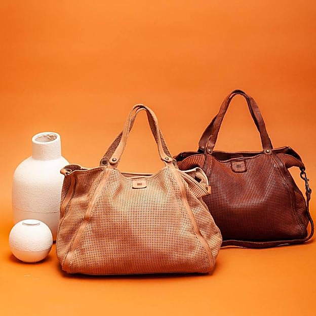 El shopper Hoxie Drill es un bolso de hombro