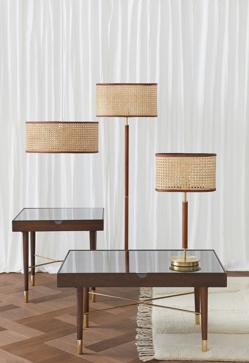 Imagen secundaria 2 - El mueble de dos puertas en ratán cuesta 299 euros en H&M Home, el sillón cuesta 249 euros, y las lámparas, 119 euros.