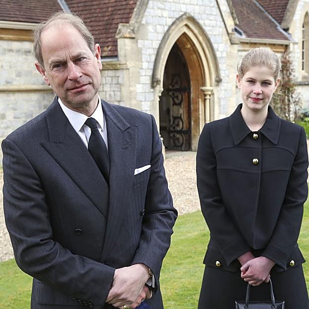 Lady Louise y su padre, el príncipe Eduardo de Wessex