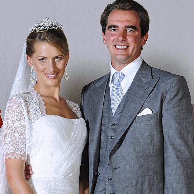 Tatiana y Nicolas de Grecia el día de su boda, el 25 de agosto de 2010.