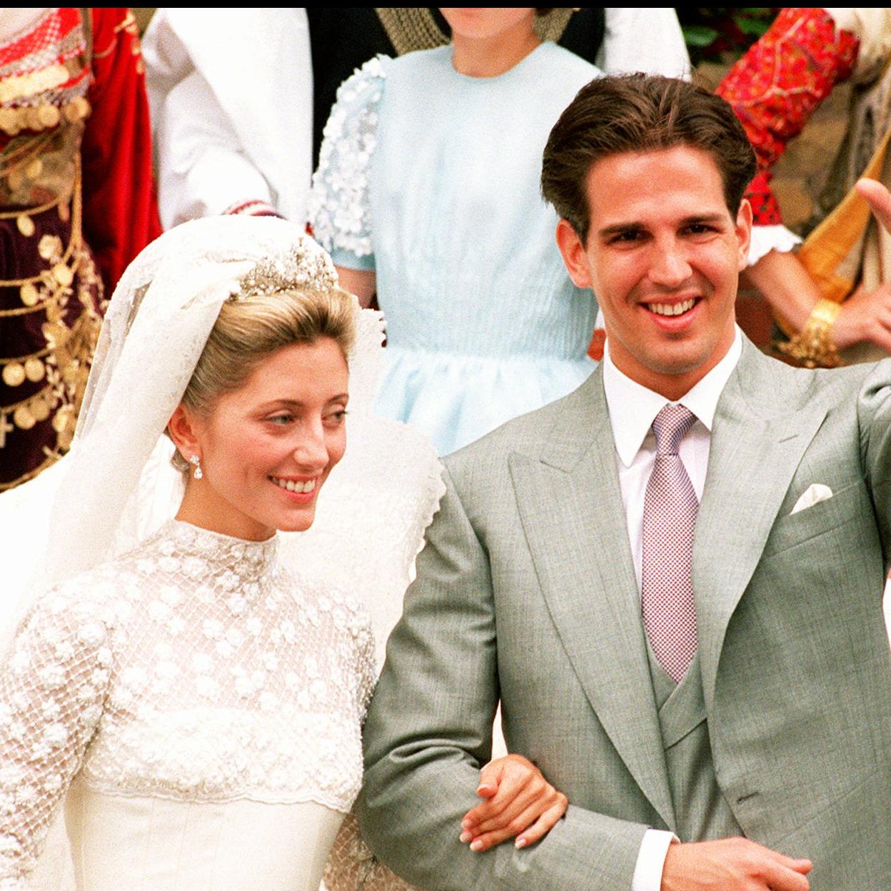 Marie-Chantal Miller el día de su boda. 