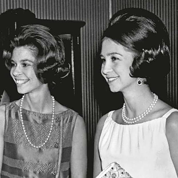 La reina Sofía con la princesa Irene de Grecia.