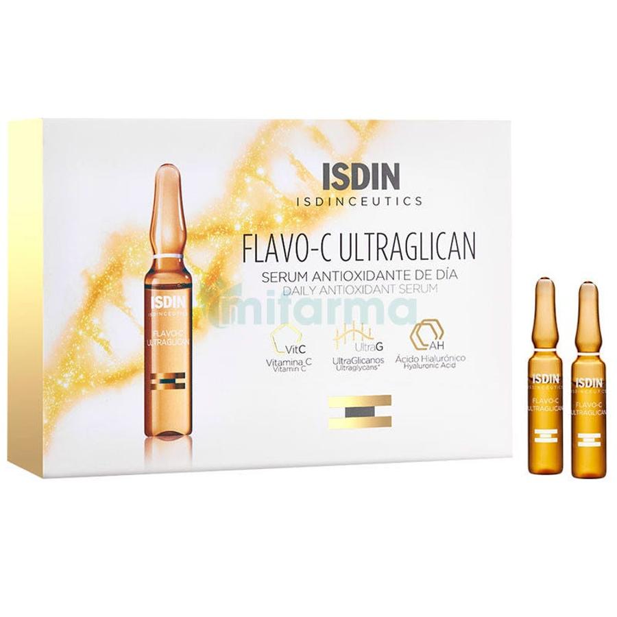 En formato ampolla, se trata de un sérum con vitamina C y ultraglicanos que ayuda a recuperar la luminosidad de la piel y actúa sobre la pérdida de firmeza, previniendo los síntomas de envejecimiento. Disponible en formato de 10 o 30 ampollas. (15,95 euros o 38,50 euros).