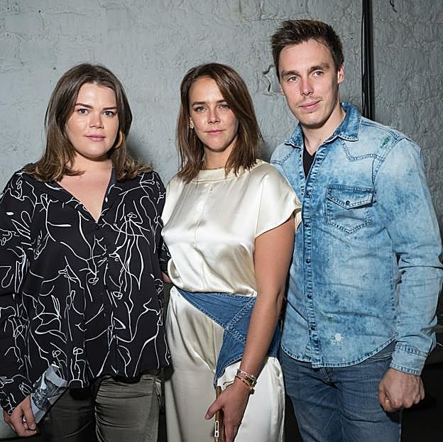 Camille Gottlieb y sus hermanos mayores, la diseñadora Pauline Ducruet y louis Ducruet