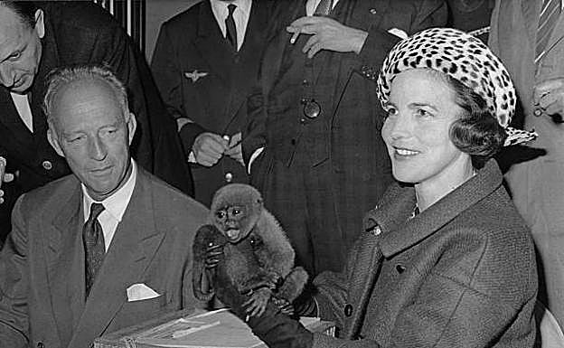 El rey Leopoldo junto a su mujer Lilian.