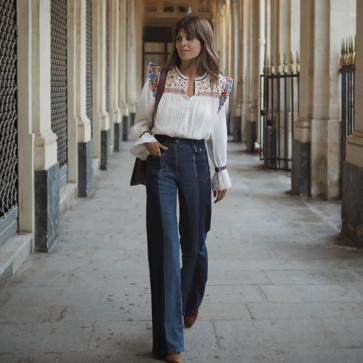 Imagen secundaria 1 - Los vaqueros wide leg: 1. Sincerely Jules. 2. Ester Bellon. 3. Julie Saiñana. 