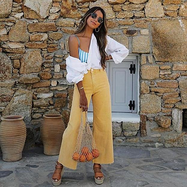 Imagen principal - Los vaqueros wide leg: 1. Sincerely Jules. 2. Ester Bellon. 3. Julie Saiñana. 