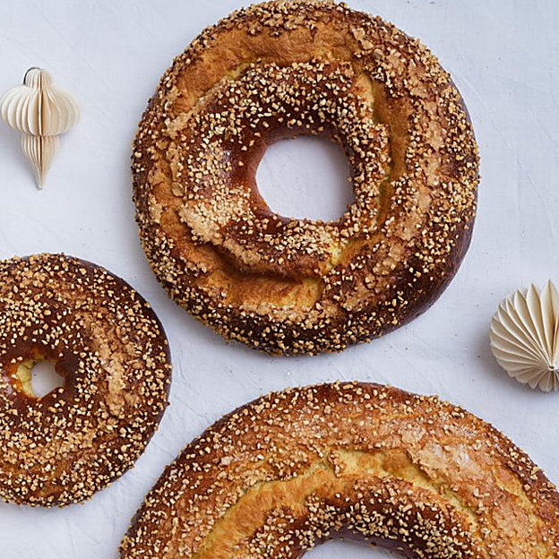 Imagen principal - Roscones de Mallorca, la Mallorquina y La Duquesita.