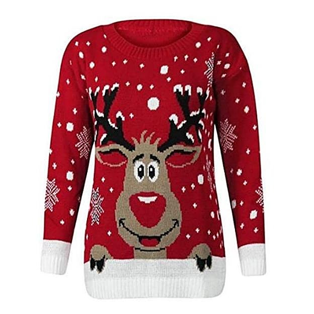 Imagen principal - Los ugly sweater más bonitos: los jerséis divertidos que son perfectos para un look cómodo y calentito