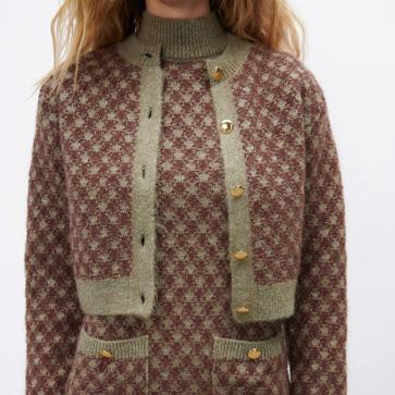 Imagen secundaria 1 - 2 conjuntos de punto estampados que son ideales para looks diarios calentitos y cómodos con botas altas