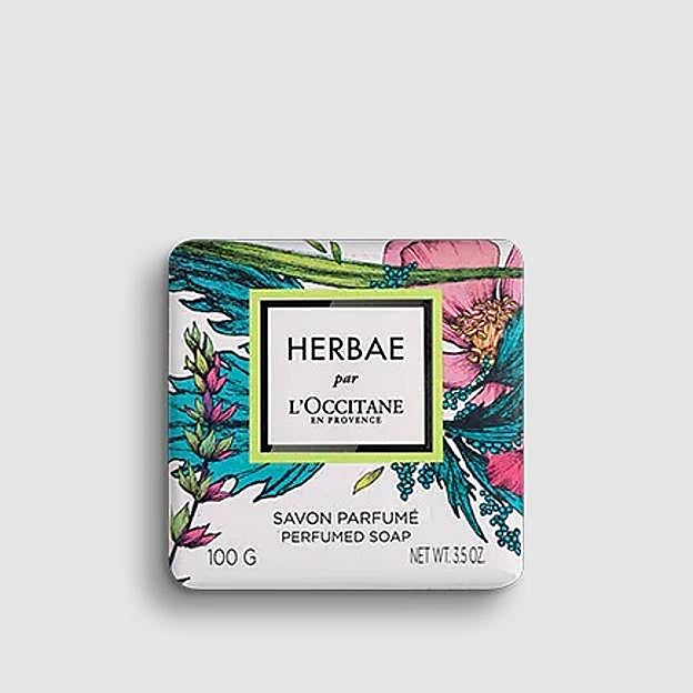 Jabón perfumado Herbae par de L'Occitane (6 euros).