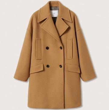 Imagen secundaria 1 - 1, Mery Turiel tiene el perfecto look de rebajas de Mango. 2. Abrigo de lana en color camel de Mango (119,99 euros). 3. Vestido de punto con cuello alto de Mango (22,99 euros). 