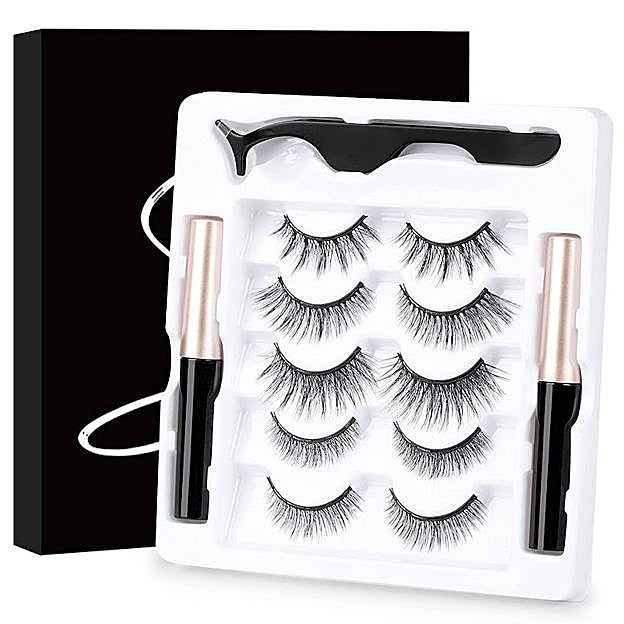 El pack de Magnetic incluye cinco pares, dos delineadores y unas pinzas