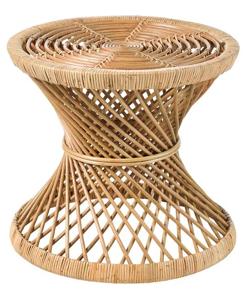 Imagen secundaria 2 - El sillón individual está rebajado a 449 euros en El Corte Inglés, y la mesa auxiliar de mimbre, cuesta 129 euros.