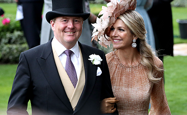 Los reyes de Holanda en Ascot, en 2019. 