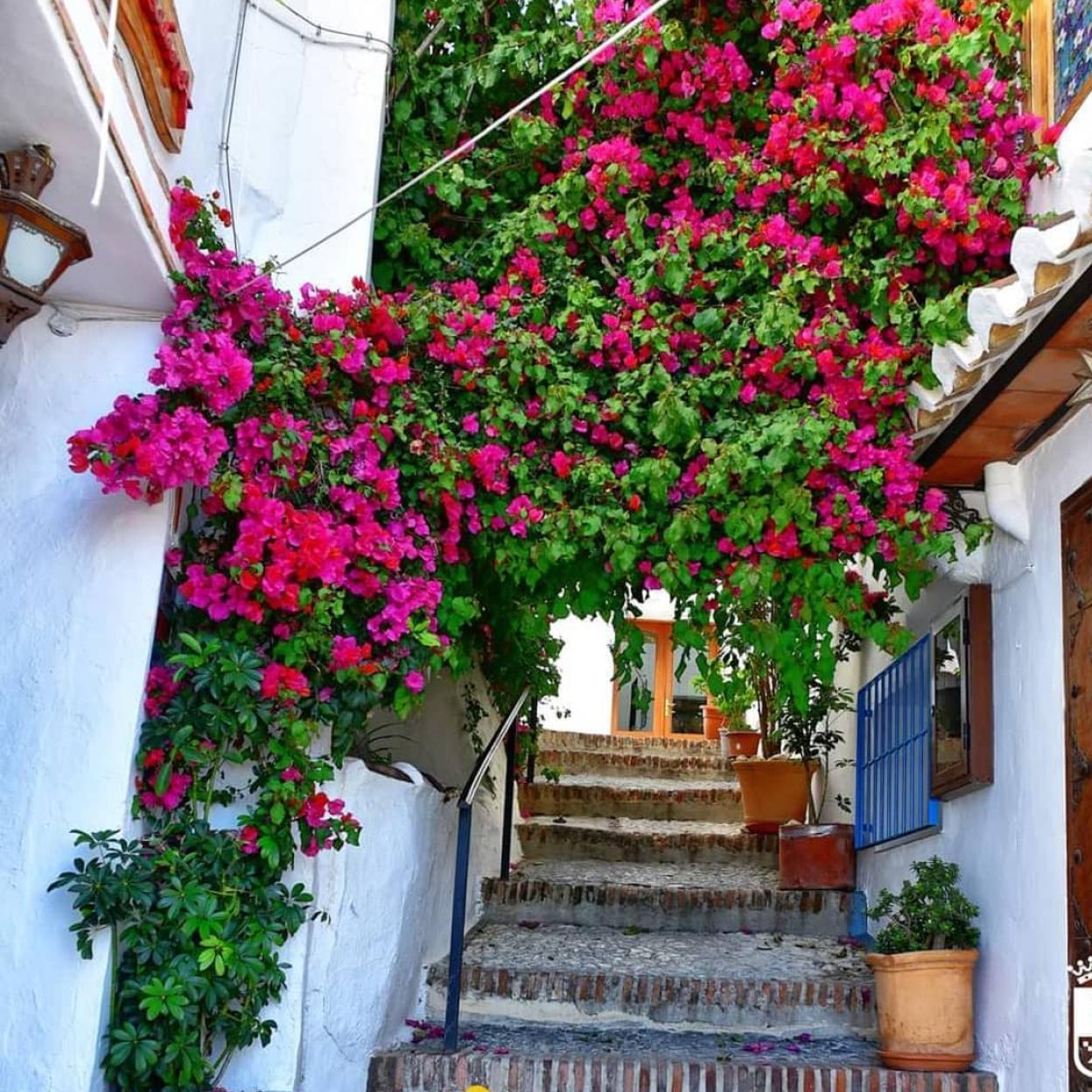 Pincha en la foto de Frigiliana (Málaga) para ver cuáles son los pueblos más bonitos y con más encanto de España.