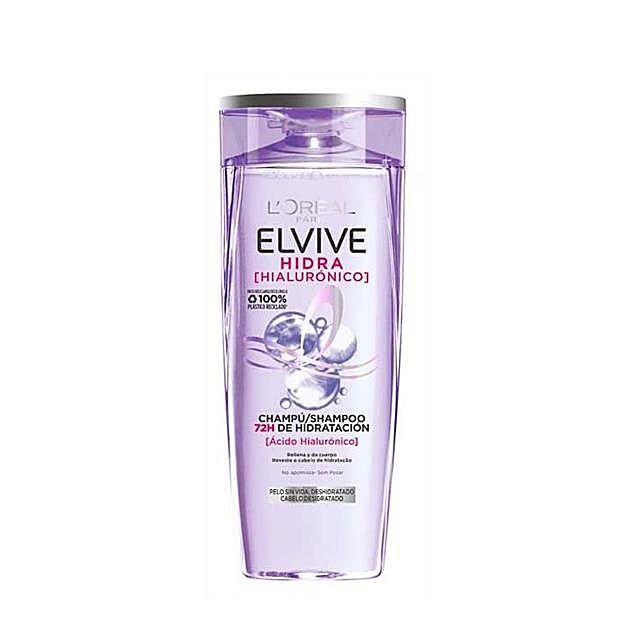 Champú Hidra Hialurónico Elvive de L'Oréal. (2,99 euros).