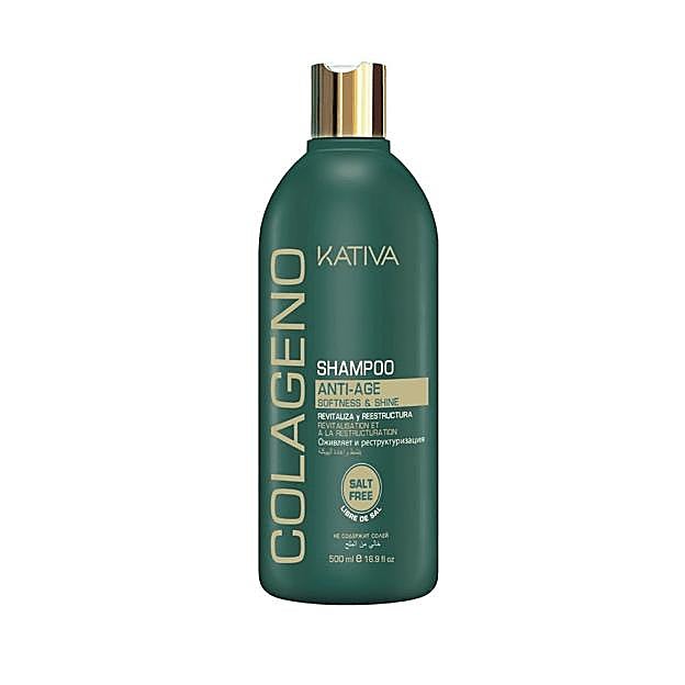 Champú Antiedad de Colágeno de Kativa (15,99 euros).
