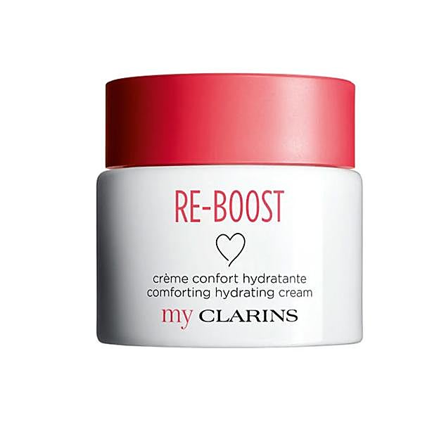 Re-Boost my Clarins, una crema ideal para pieles secas y sensibles, enriquecida con activos procedentes de las plantas y las frutas con un alto poder antioxidante y una hidratación profunda. (25 euros).