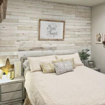 Imagen secundaria 1 - Papeles pintados efecto madera.