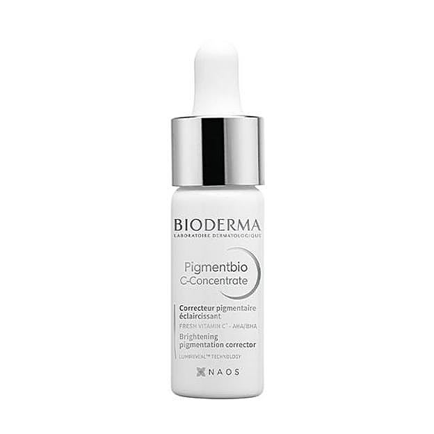 Pigmentbio C-Concentrate de Bioderma es un sérum corrector aclarante y antimanchas de pigmentación (17,50 euros).