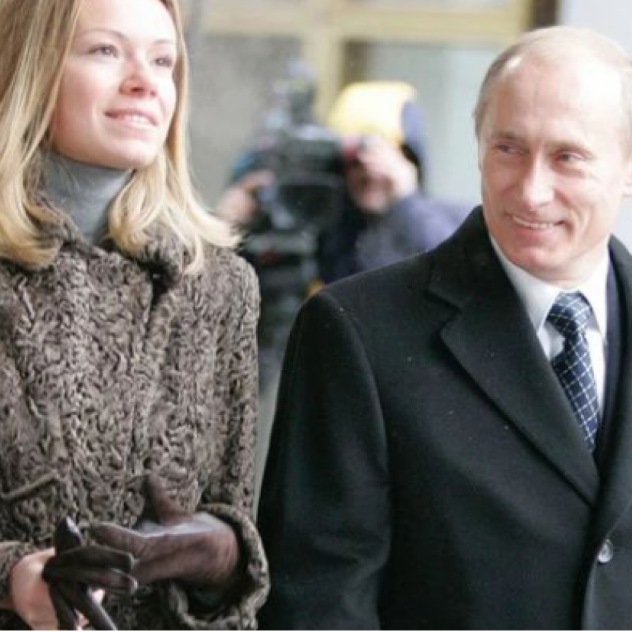 Vladimir Putin con su hija María en una de las pocas fotos que se encuentran del presidente de Rusia con miembros de su familia.