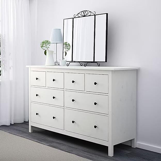 La cómoda Hemnes de IKEA (249 euros) en su diseño original