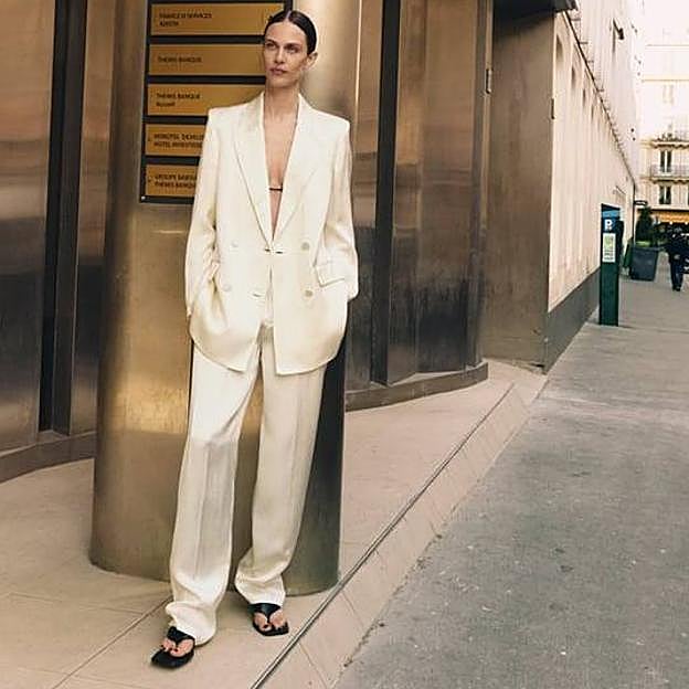 Imagen principal - Los trajes blancos de Zara, Sfera y Asos