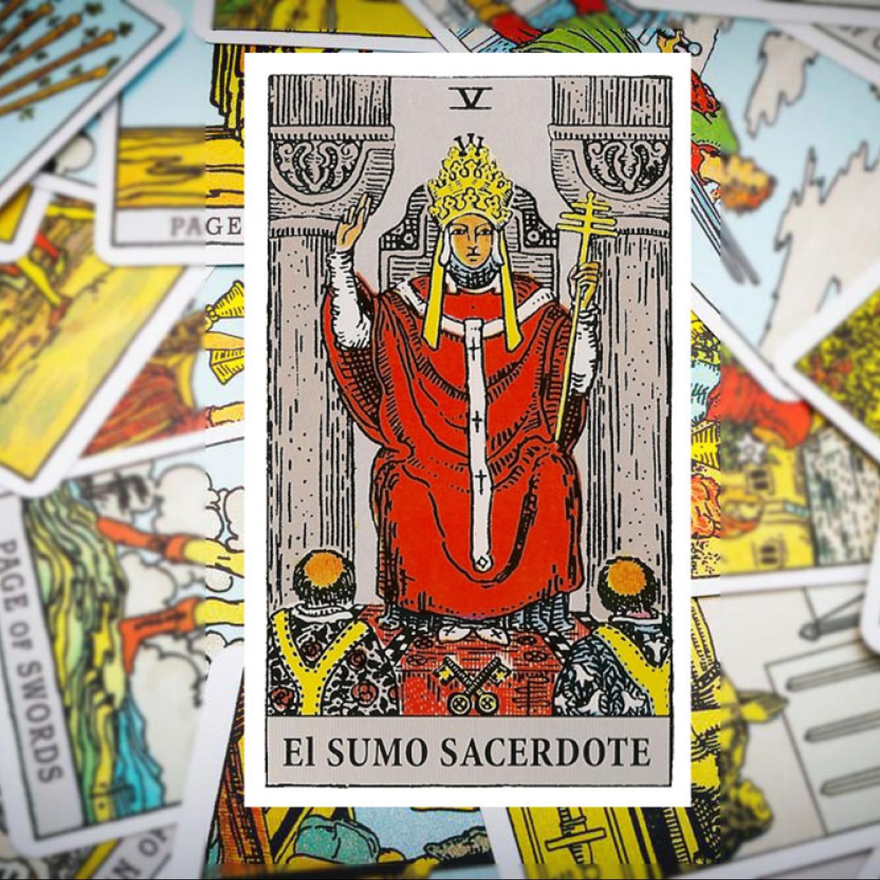 El Sumo Sacerdite del tarot lo equilibra todo.