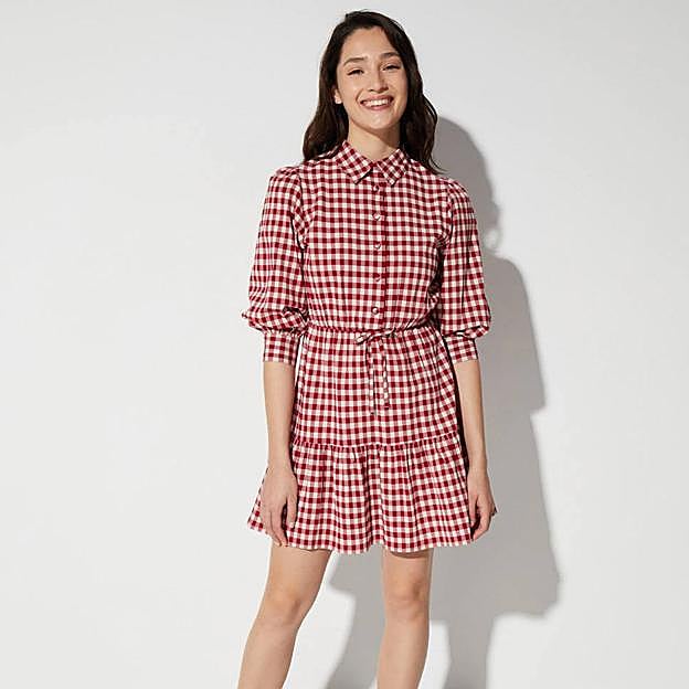 Imagen principal - Los vestidos de El Corte Ingés (en rojo y en negro) y de Mango