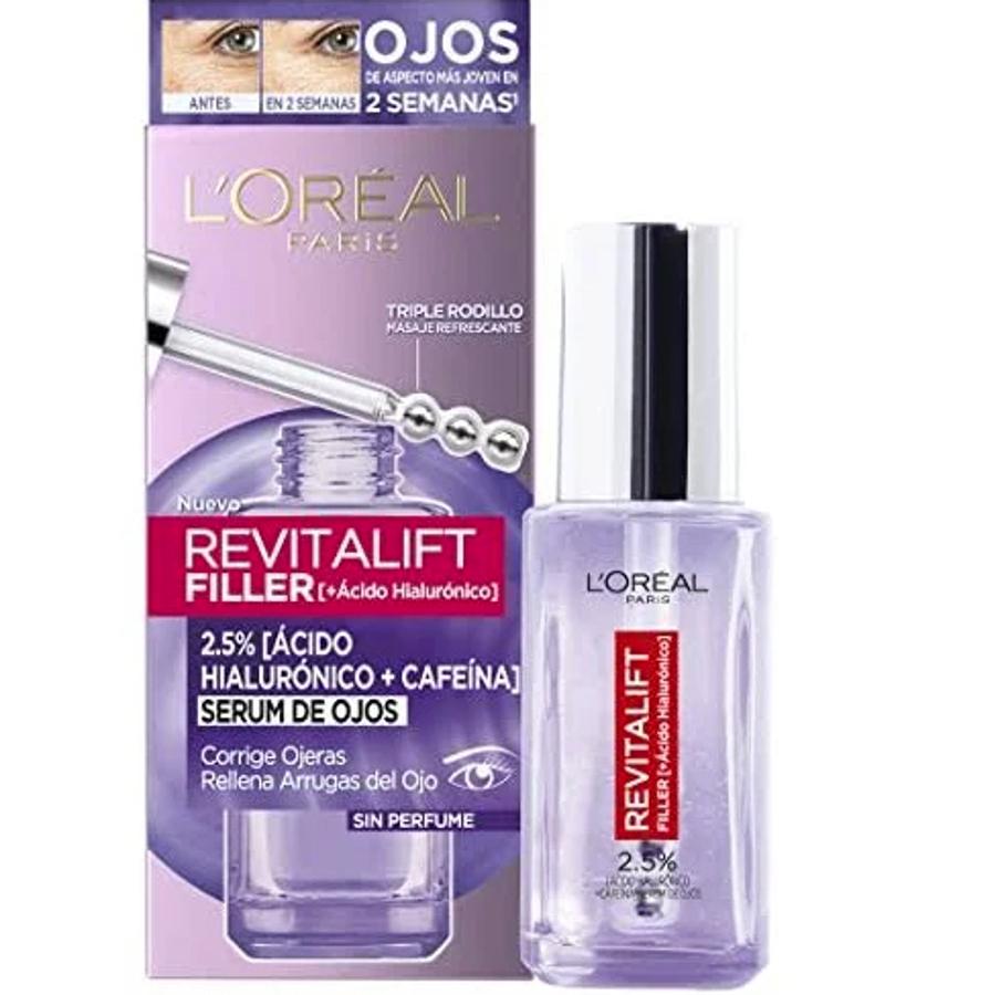 El nuevo lanzamiento de la gama Filler, es un contorno de ojos compuesto por un 2,5% de ácido hialurónico y cafeína. La combinación de estos dos ingredientes permite rellenar la mirada mientras que reduce las ojeras y el aspecto de cansancio. La mirada se ve más despejada desde la primera aplicación. (19,90 euros).