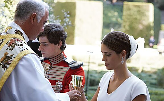 Ignacio Jiménez Sánchez-Dalp ofició la boda de Carlos Fitz-James Stuart y Belén Corsini, en 2021. 