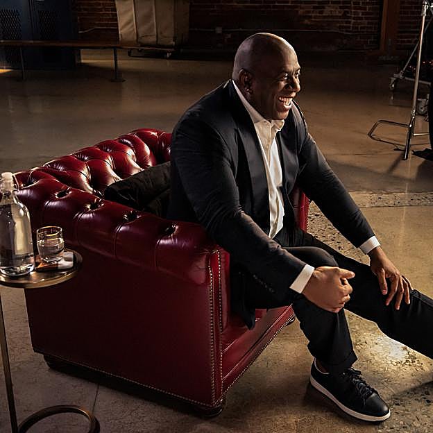 Magic Johnson en una imagen de su docuserie, Me llaman Magic Johnson.