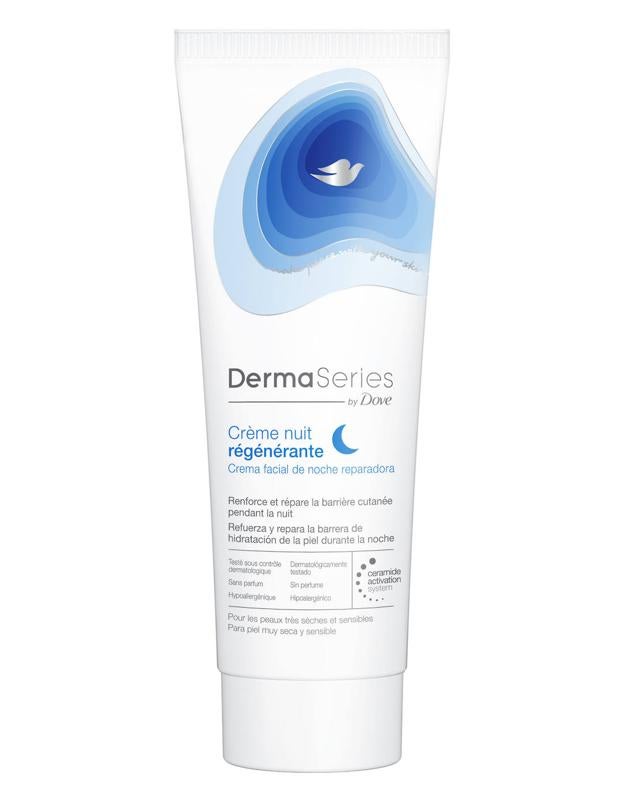 La crema facial reparadora de DermaSeries by Dove trabaja con el ciclo de sueño