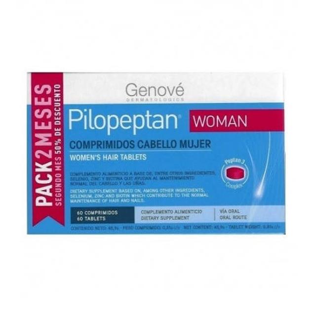 Pilopeptan Woman es un complemento específico para la caída del cabello en la mujer
