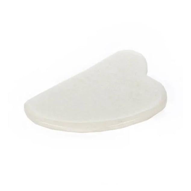 White Jade Gua Sha Stone de Gemstone estimula la producción de colágeno