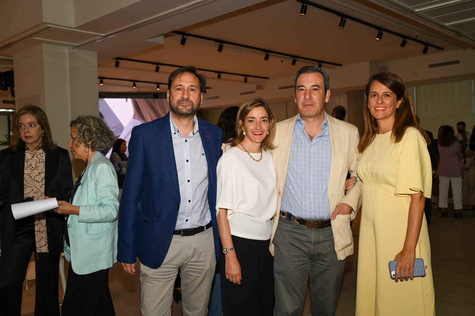 Gonzalo Vivancos, de CM Vocento; Nieves Manzano, responsable de eventos de CM Vocento; Alfredo Jiménez-Millas, director de relaciones institucionales de Vocento y Tamara García, de CM Vocento.