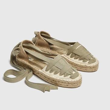 Imagen secundaria 1 - Las alpargatas en teja, caqui y negro